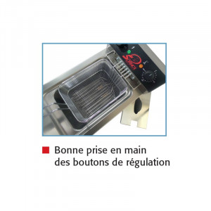 Friteuse sur coffre 1 bac 9 litres